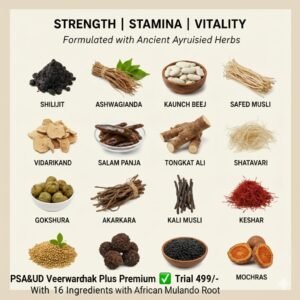 Veerwardhak Trial Pack – ₹499Normal Packing | 16 Herbs | With Mulando